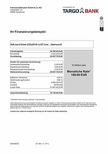 Kia CEED 1.5T DCT7 GTL*189€ Rate*TEC LEDER 18Z