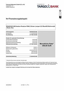 Roadcar R540 Aufstelldach ISOFIX 16 Zoll*399€ Rate*